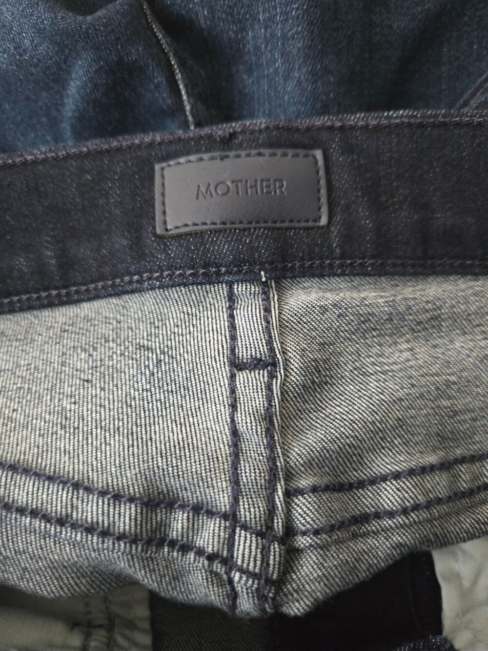 Mother Skinny Ankle Jeans 25 Dark Blue Denim High Rise Stretch Casual Minimalist - Picture 7 of 10